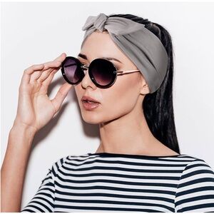 4 Piece Adjustable Tie-Knot Headbands for Women, Bandana Headband Tie